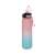 Motivational water bottle with time markers and straw, pink and blue ombre, 1 liter, 32 oz, Trizand