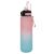 Motivációs kulacs 1 liter pink blue, motivational water bottle with straw