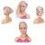 Barbie styling head with blonde hair, pink top, necklace, and accessories for styling hair