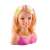 Barbie styling head with blonde hair, pink top, necklace, and accessories for styling hair