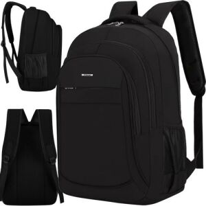 Trizand 38L black backpack angled view collage - Trizand
