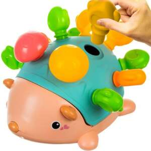 Colorful hedgehog toy for toddlers, helps with counting and fine motor skills - Kruzzel