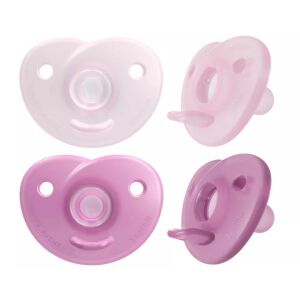 Philips Avent Soothie pacifier, 0-6 months, pink and white, 2-pack - Babies & Toddler