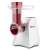 Girmi GT45 electric grater, white and red, front view, close-up