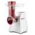 Girmi GT45 electric grater, white and red, front view, close-up