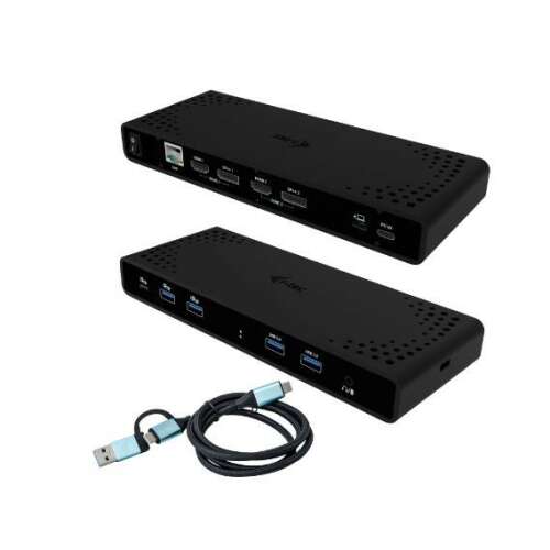 i-tec CADUA4KDOCKPDB dokkoló állomás és port replikátor Vezetékes USB 3.2 Gen 1 (3.1 Gen 1) Type-C Fekete
