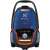 Electrolux UltraOne vacuum cleaner, front view, blue and orange