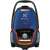 Electrolux UltraOne vacuum cleaner, front view, blue and orange