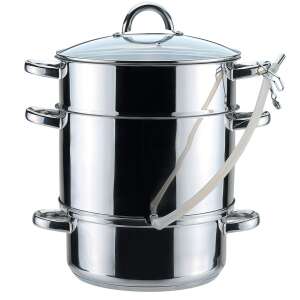 Feel Maestro MR1030 wyciskarka do soków parowych ze stali nierdzewnej, 3-częściowy zestaw, z pokrywką i sitkiem - Wirówka i prasa do owoców