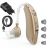 NeoHGS rechargeable hearing aid with noise cancelling, charger and ear tips