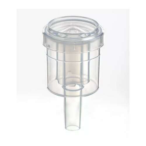 Dwuczęściowy plastikowy denaturator do fermentacji, przezroczysty, z rurką