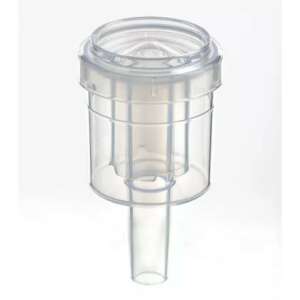 Dvojdielny plastový kvasný uzáver, priehľadný, s hadičkou - Varenie vína a brandy