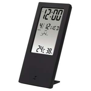 Hama TH-140 black digital weather station with clock, temperature and humidity display - Weather Station