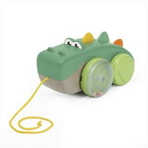 Chicco Croco Pull Along ECO+ Ziehspielzeug, grüner Krokodil mit Rädern und einer Schnur, fördert das Laufen - Babywalker, Lauflernhilfen und Entwicklungsspiele für Kleinkinder