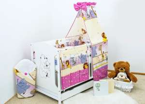 4 részes Babaágynemű - Szafari #rózsaszín 30307722