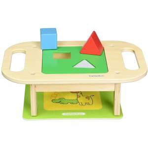 Beleduc Shapy Sorter Formensortier Spielzeug, Holzspielzeug mit bunten Formen und einem Tablett, Lernspielzeug für Kinder - Schaukelpferde, Schaukeltiere und Entwicklungsspiele für Kinder im Kindergartenalter