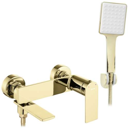 REA MY1902-3G STORM Arany kádcsap zuhanyfejjel, modern design, PVD bevonattal, tartós, korrózióálló