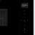 Gorenje BM251SG2BG built-in microwave oven, black, control panel close-up