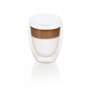 ETA Latte Macchiato Szklanka z podwójnymi ściankami, 350ml, wypełniona kawą - Zestaw do kawy i herbaty