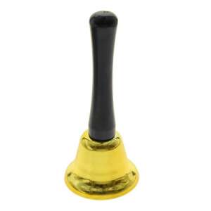 Mikulás csengő 12 cm, złoty dzwonek Świętego Mikołaja - Boże Narodzenie