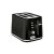 Tefal Loft Black Toaster 2-Slice, angled view