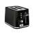 Tefal Loft 2-slice toaster, black, angled view