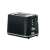 Tefal Loft 2-slice toaster, black, angled view