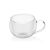 Clear Eta Lungo double-walled glass mug, 160ml capacity