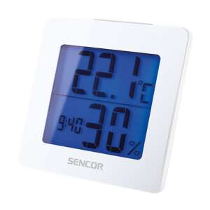 Sencor SWS 1500 digital indoor weather station with clock, temperature and humidity display - Weather Station