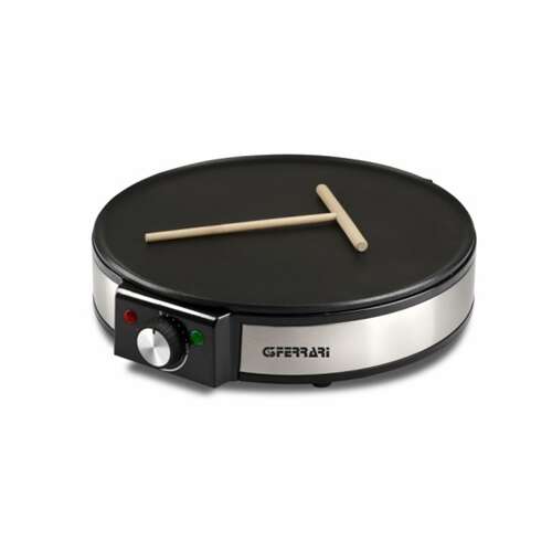 G3 Ferrari G10098 electric crepe maker, non-stick surface, 30 cm diameter, with wooden spatula