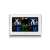 GoGEN ME3257 weather station with color LCD display showing indoor and outdoor temperature, humidity, time, date, and weather forecast