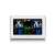 GoGEN ME3257 weather station with color LCD display showing indoor and outdoor temperature, humidity, time, date, and weather forecast
