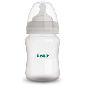 Neno Bottle 240, butelka dla niemowląt 240 ml, bez BPA, zawór przeciwko kolce, smoczek silikonowy, karmienie niemowląt - Neno