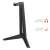 Trust GXT 260 Cendor Headset Stand, black, side view with specs