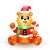 Inflatable Christmas bear with LED lights, 150 cm tall, perfect for outdoor decoration