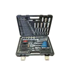 Hitman 216 piece tool set, HA-0058, with socket wrenches, bits, and other tools in a carrying case - Tool Set
