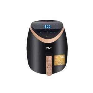 RAF Air Fryer, 5.8L, 1500W, R.5234B, black and gold air fryer with digital display - Sumker