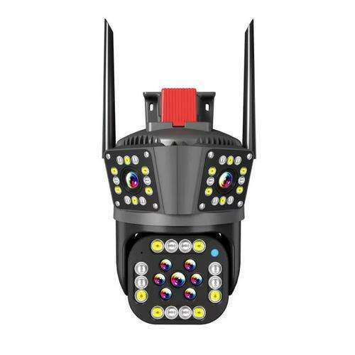 Outdoor three lens smart wifi security camera with motion detection and night vision, KE23-342