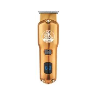 VGR Professional Cordless Hair Clipper V-927, gold color, with LCD display - Hair clippers