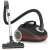 Gorenje VCEA22GPLBKCY vacuum cleaner, black and red, with hose and floor nozzle