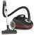 Gorenje VCEA22GPLBKCY vacuum cleaner, black and red, with hose and floor nozzle