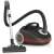 Gorenje VCEA22GPLBKCY vacuum cleaner, black and red, with hose and floor nozzle