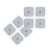 Beurer EM 80 Digital TENS/EMS device electrodes, 8 pieces