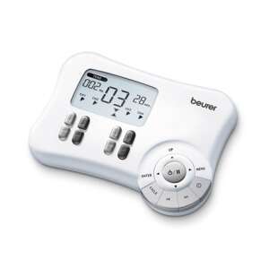 Beurer EM 80 digital TENS/EMS device, white, front view - Muscle Stimulator