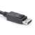 Assmann AK-340106-010-S 8K 30Hz UHD DisplayPort Kabel, 1 Meter, schwarz, Stecker-Stecker, mit Verriegelung, Nahaufnahme des Steckers