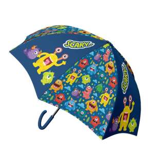 Daemi SCARY kids umbrella with monster print, blue, 48.5 cm - Children's Umbrella