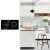iUni black touch light switch and socket in modern kitchen