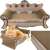 Purlov cat scratching sofa, beige, with cat, collage
