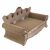 Purlov cat scratcher sofa angled view
