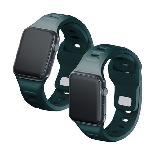 3mk Sötétzöld Szilikon Apple Watch Szíj 42/44/45/49mm